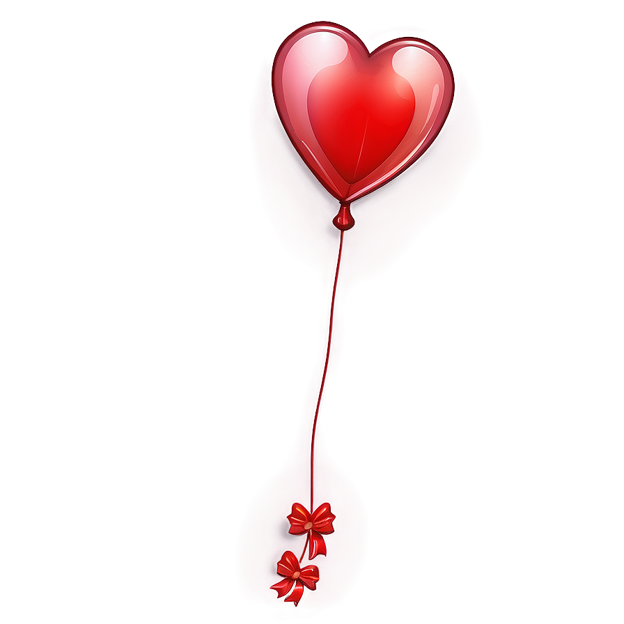 Heart Balloon Cartoon Png Fsq32 PNG