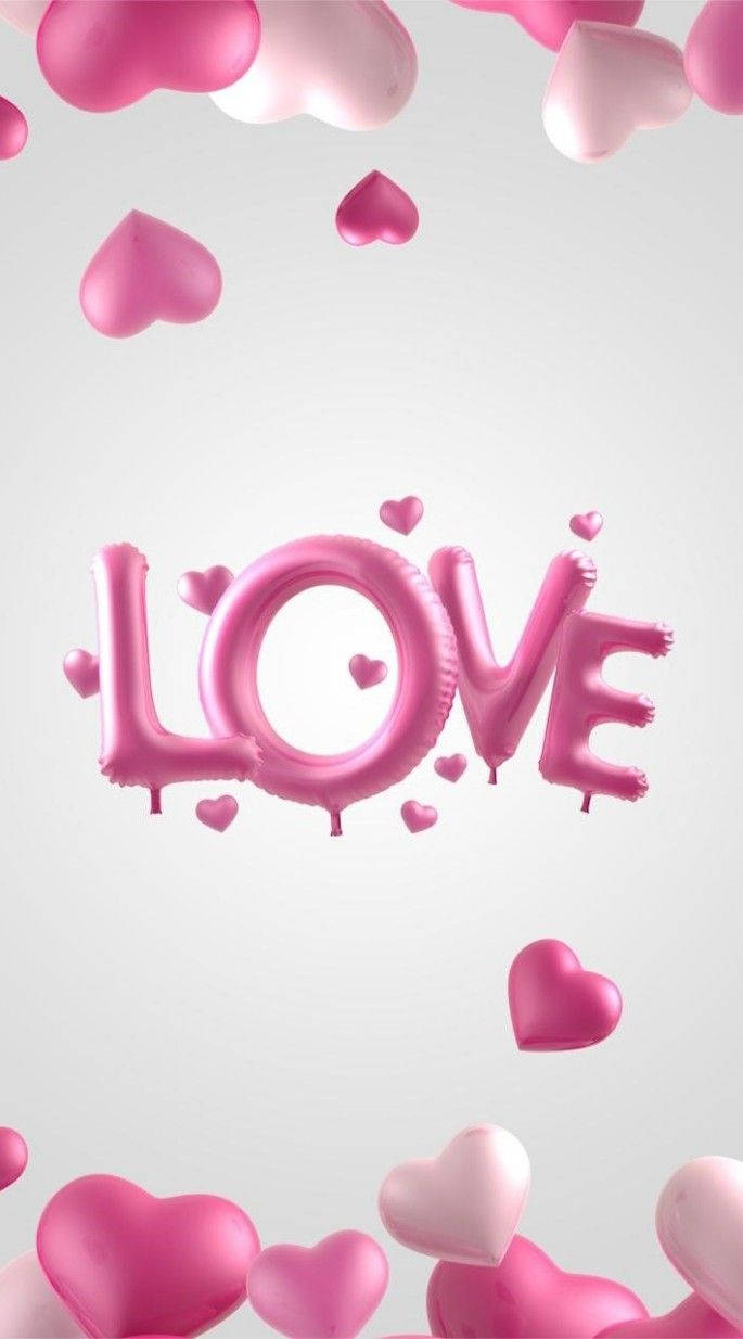 Heart Balloons Love Phone Wallpaper