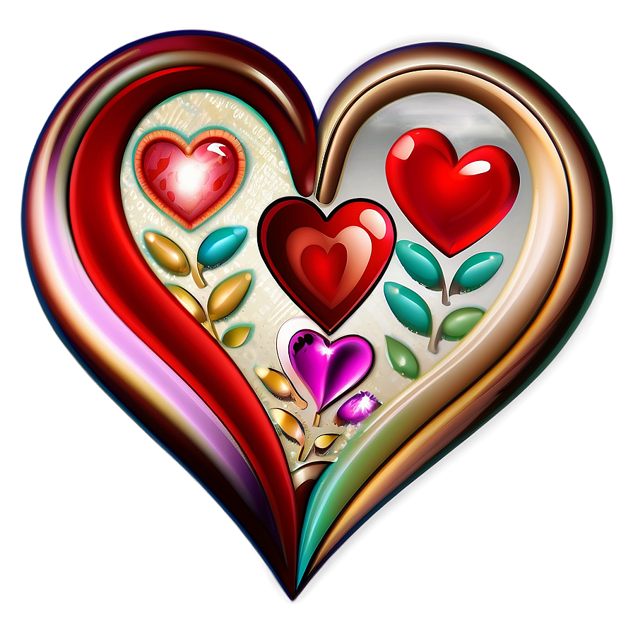 Heart Clipart For Greeting Cards Png 06132024 PNG