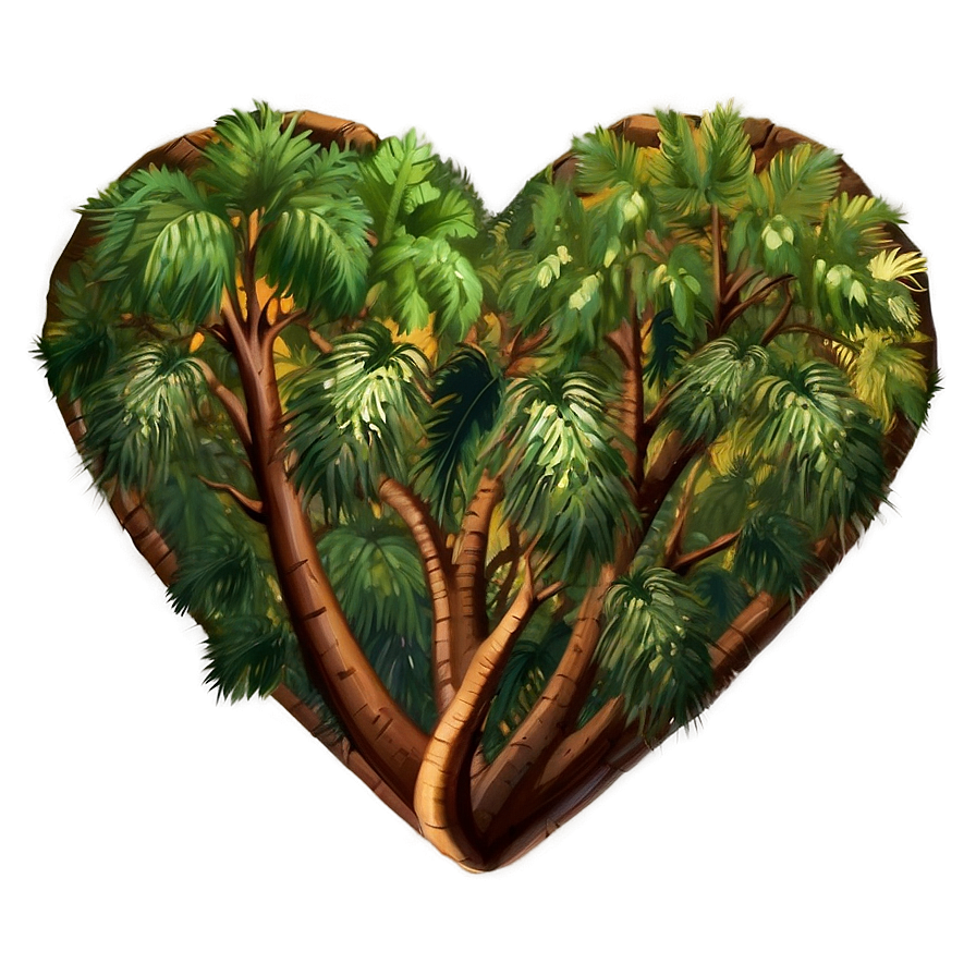 Heart Clipart In Nature Theme Png Opc PNG