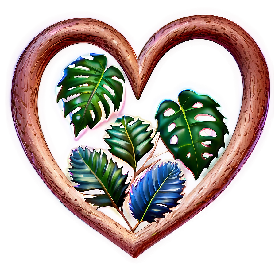 Heart Clipart In Nature Theme Png Vnc PNG