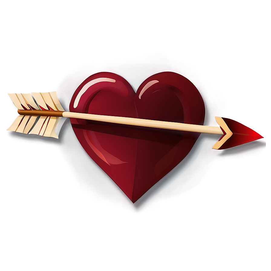 Heart Clipart With Arrow Png 74 PNG