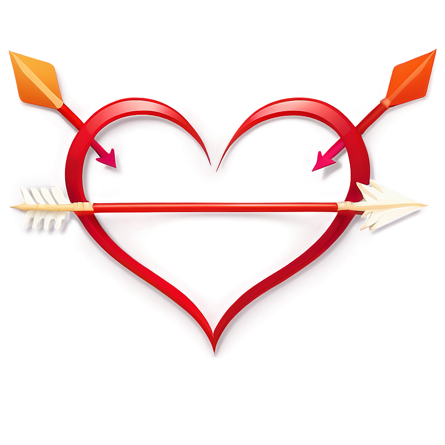 Heart Clipart With Arrows Png Qvo27 PNG