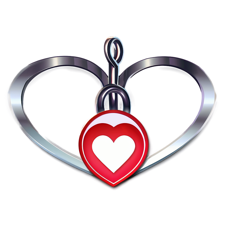 Heart Clipart With Banner Png Kwm PNG