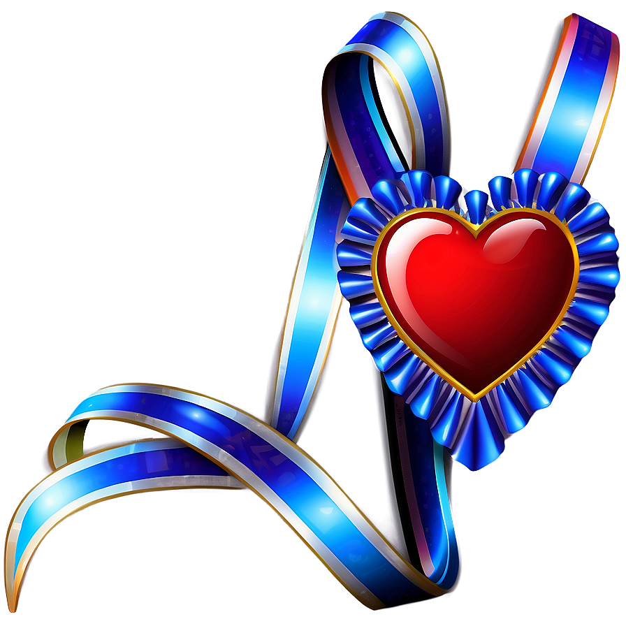 Heart Clipart With Ribbon Png Kyh57 PNG