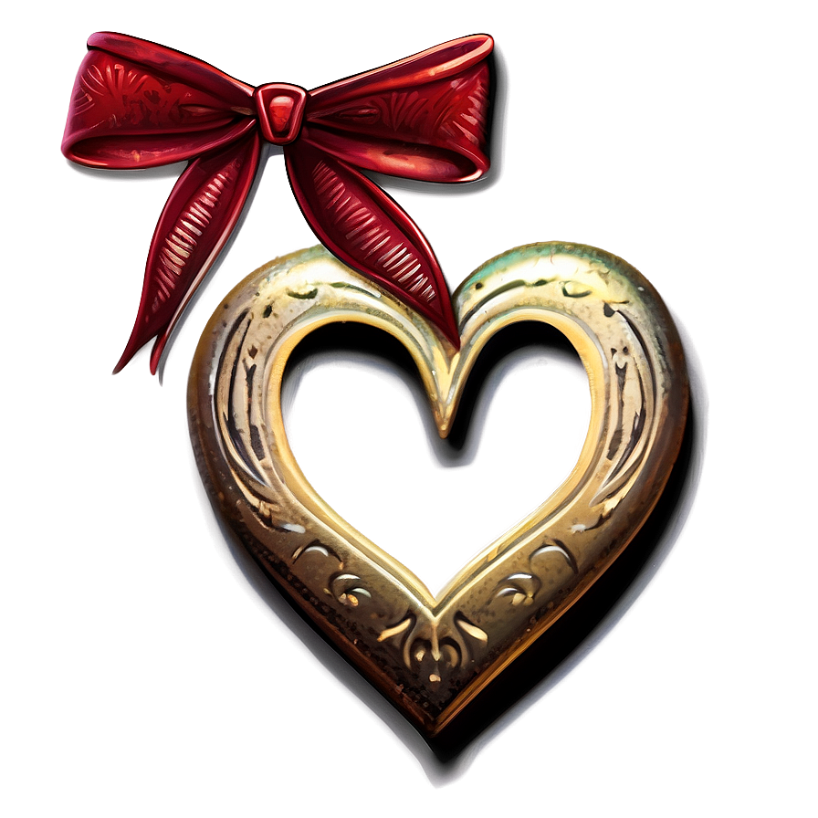 Heart Clipart With Ribbon Png Lmd PNG