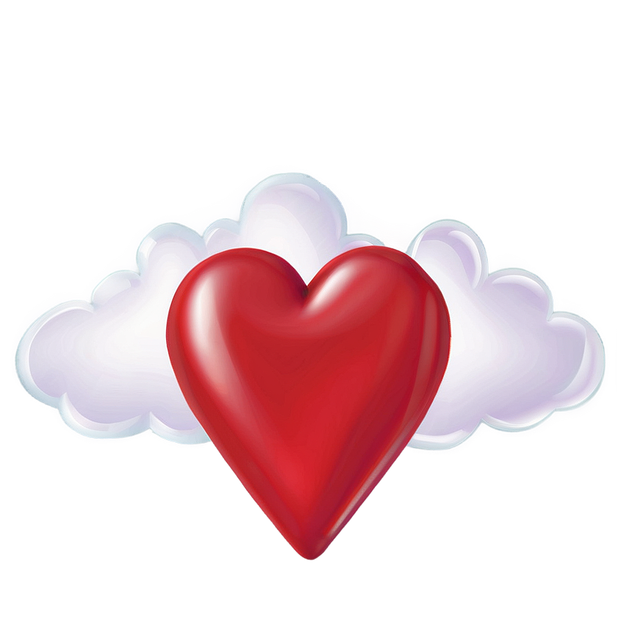 Heart Cloud Transparent Png 64 PNG