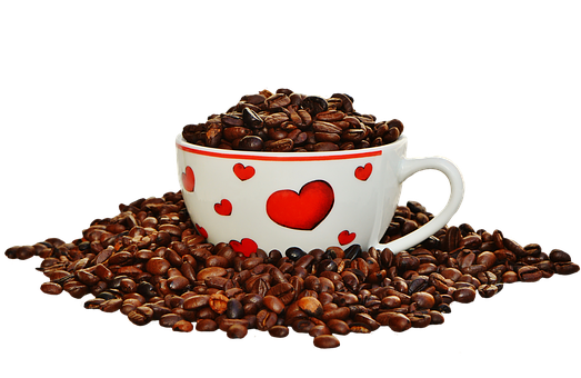 Heart Coffee Cup Beans.jpg PNG