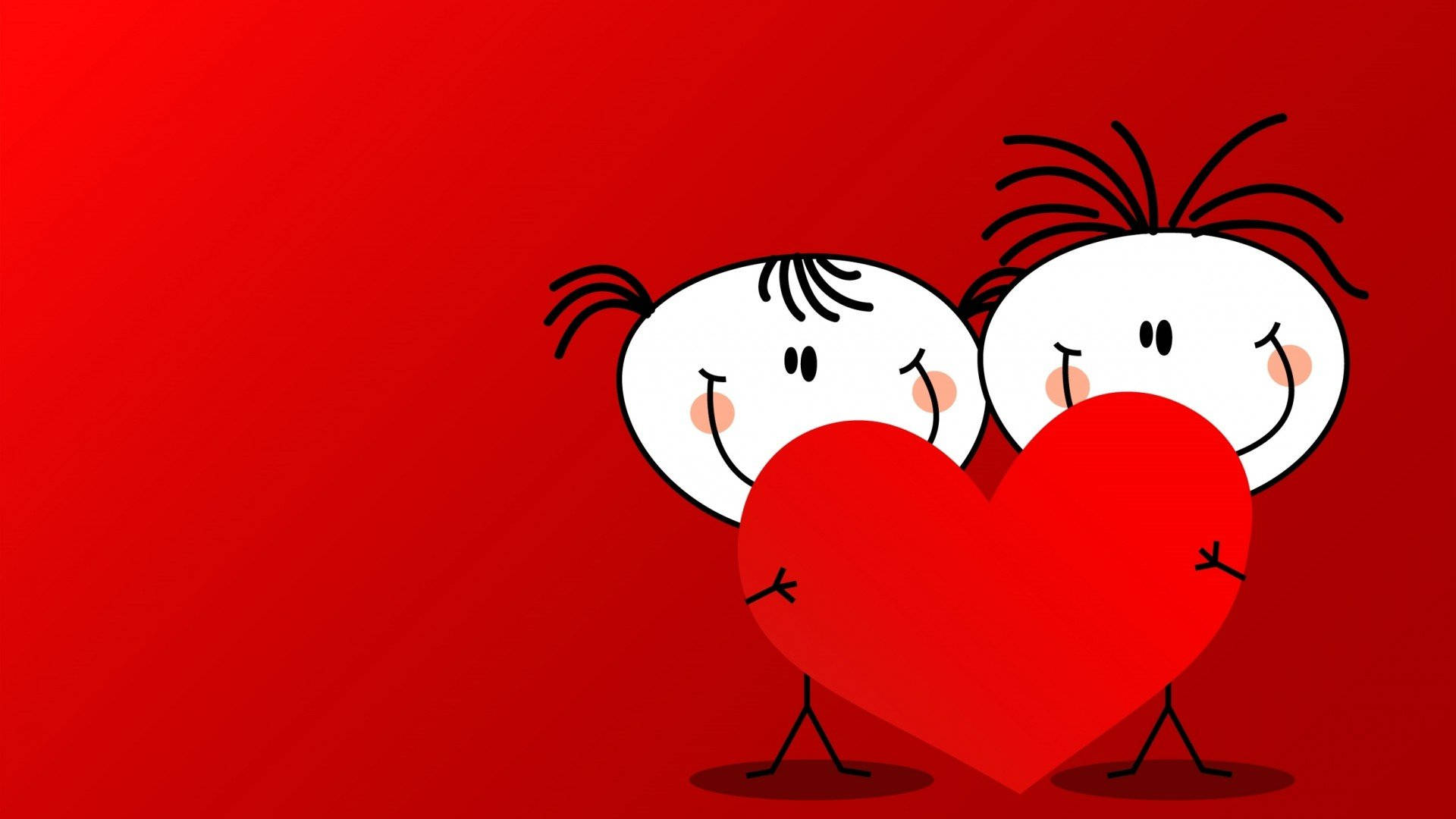 Heart Couple Smile Wallpaper