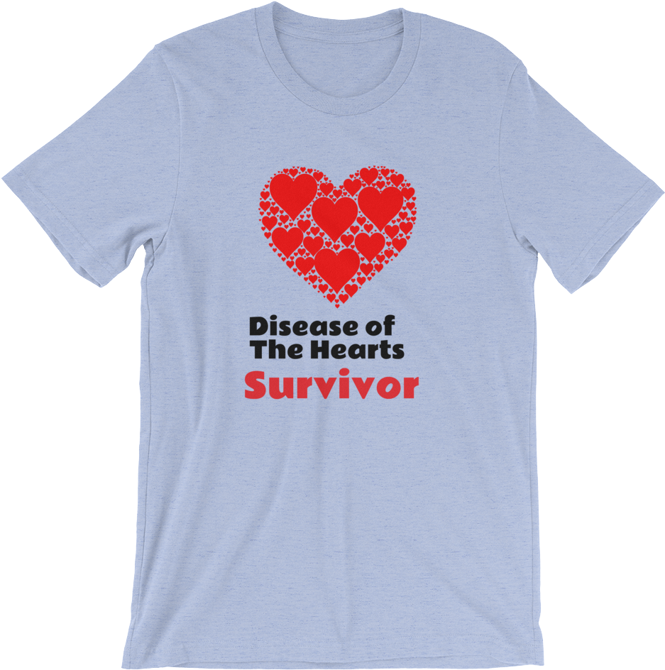 Heart Disease Survivor T Shirt Design PNG