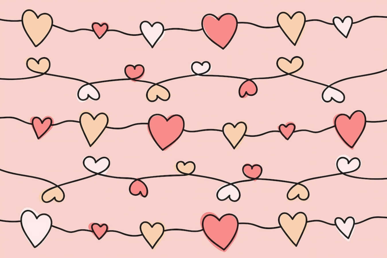 Heart Doodle Wallpaper Wallpaper
