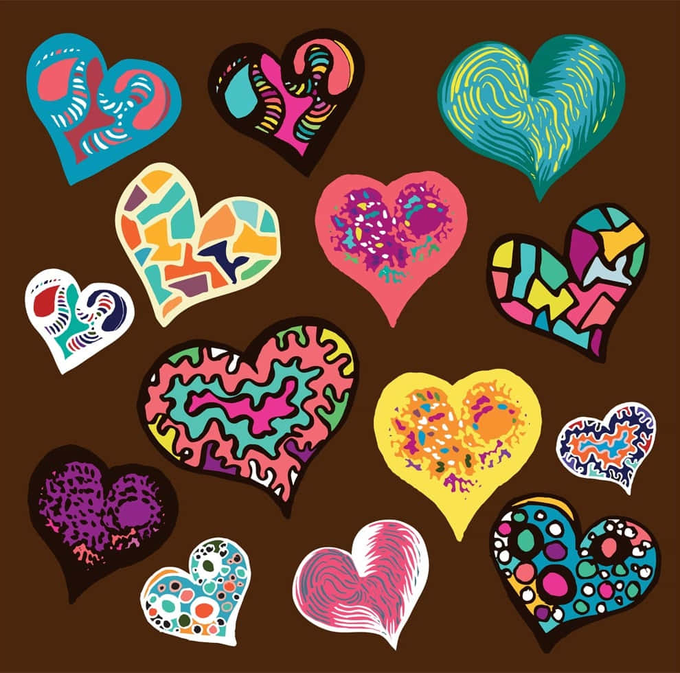 Heart Doodle Love Artwork Wallpaper