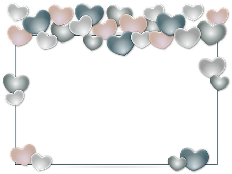 Heart Embellished Frame PNG