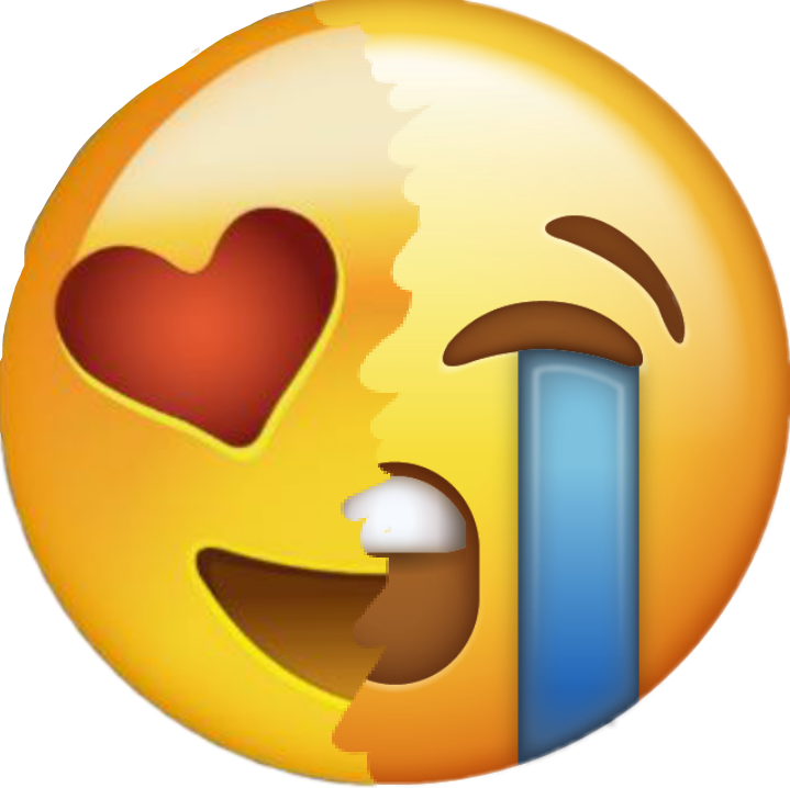 Heart Eyes Emoji Cryingat Doorway PNG
