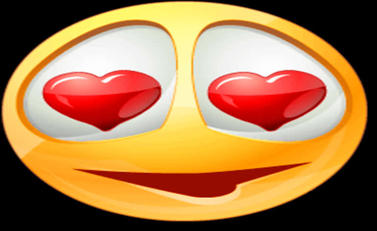 Heart Eyes Emoji Graphic PNG