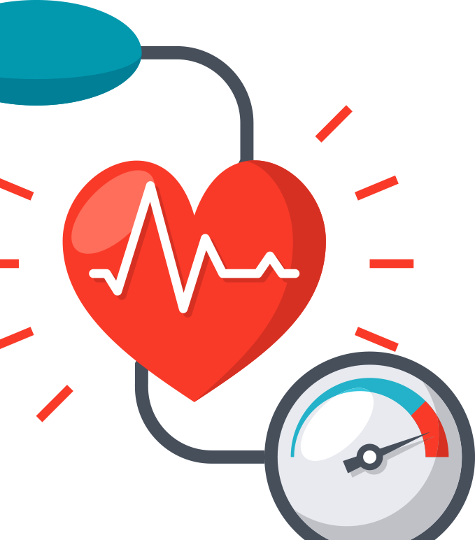 Heart Health Blood Pressure Monitoring PNG