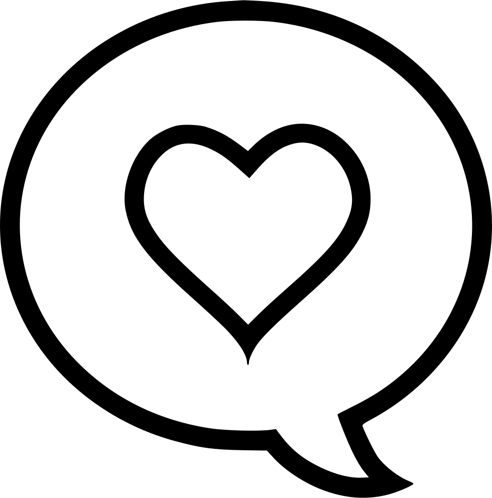 Download Heart In Speech Bubble_ Icon | Wallpapers.com