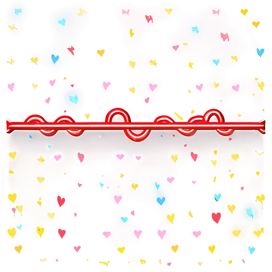 Heart Line Border Png 06262024 PNG