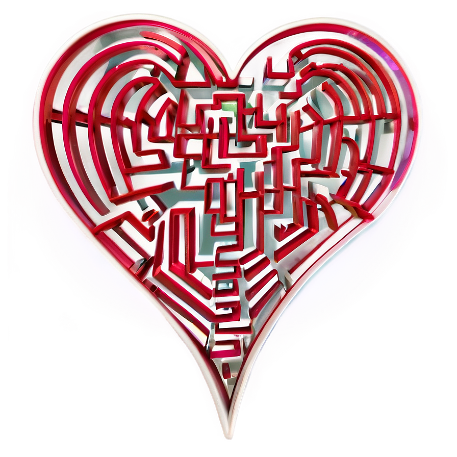 Heart Maze Puzzle Png C PNG