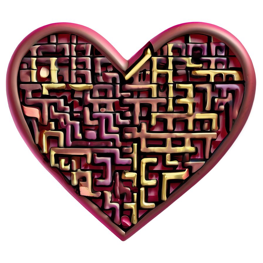 Heart Maze Puzzle Png D PNG