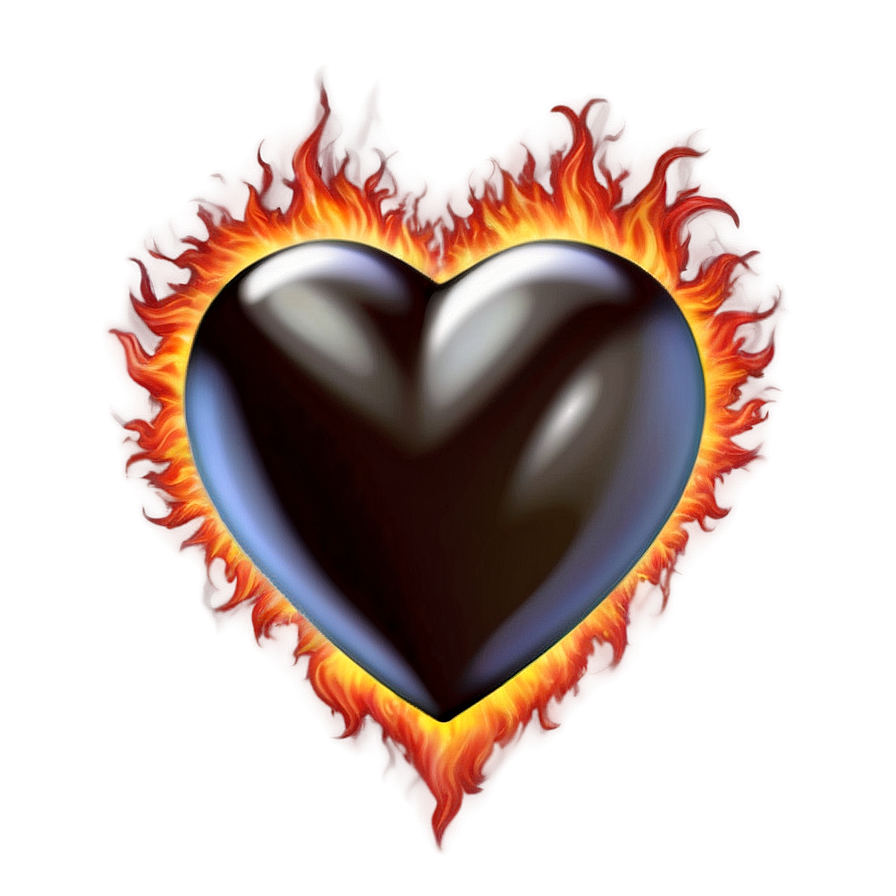 Heart On Fire Emoji Png Mak PNG