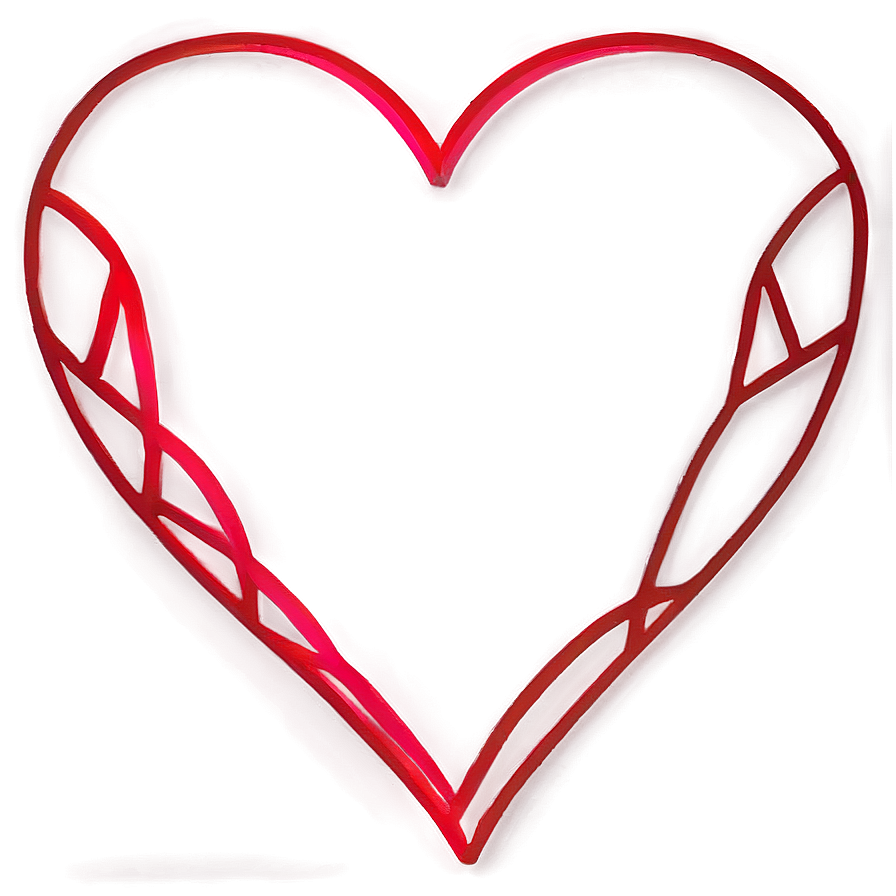 Heart Outline Clipart Png 06132024 PNG