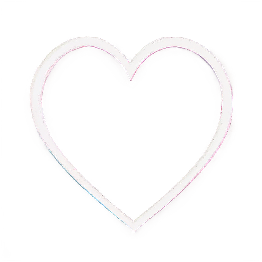 Heart Outline Sketch Png B PNG