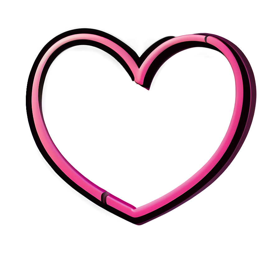 Heart Outline Sketch Png C PNG