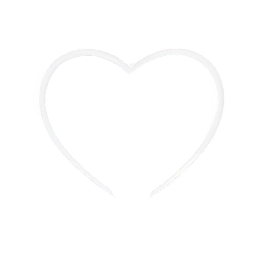 Heart Outline Transparent Png 4 PNG