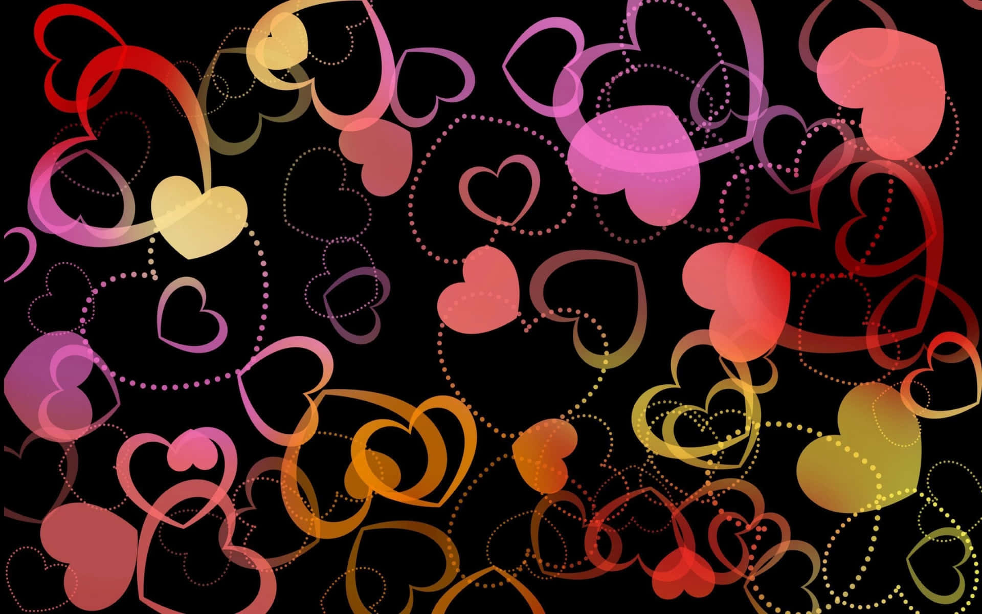Beautiful Heart Pattern Background Wallpaper