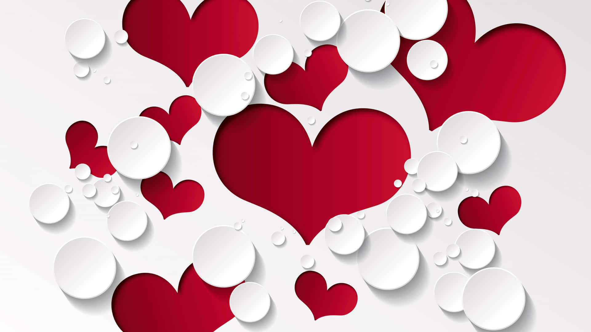Romantic Heart Pattern Wallpaper Wallpaper