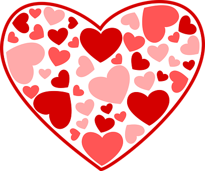 Heart Pattern Valentine Graphic PNG