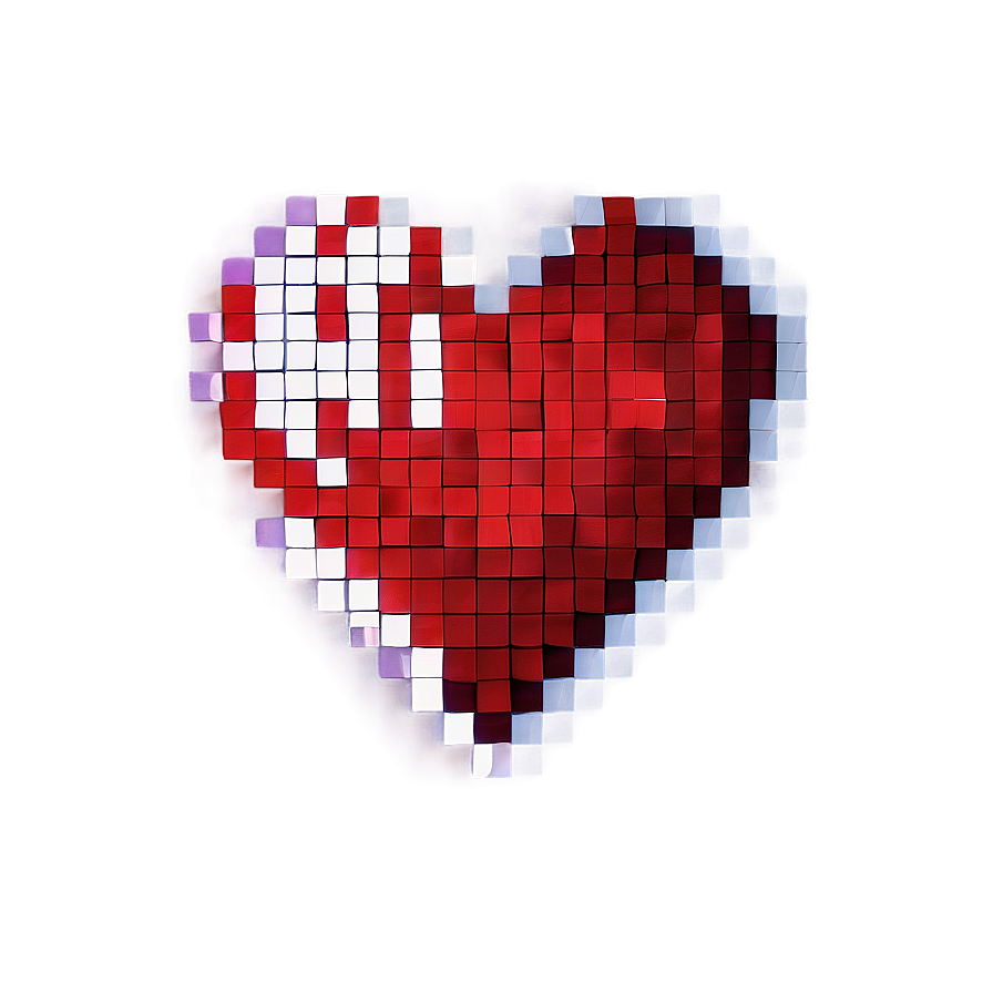 Heart Pixel Pattern Png Jid PNG