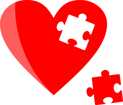Heart Puzzle Piece Missing PNG