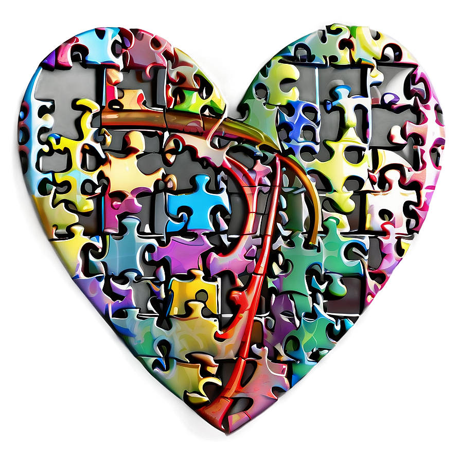 Heart Puzzle Piece Png C PNG