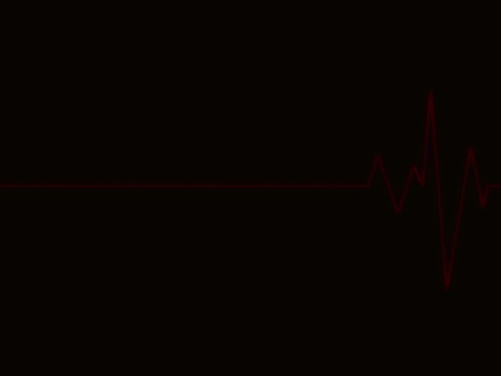 Heart Rate Pulsation on Monitor Screen Wallpaper