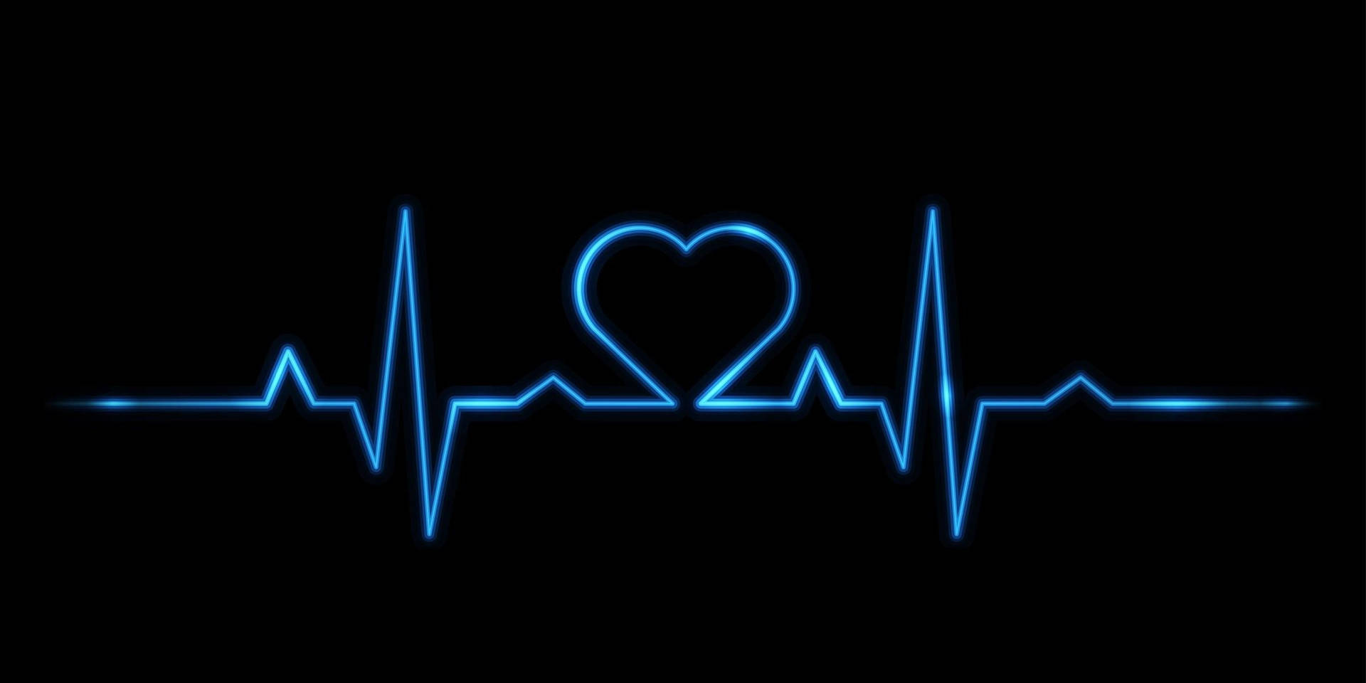 Heart Rate Line Dark Heart Wallpaper