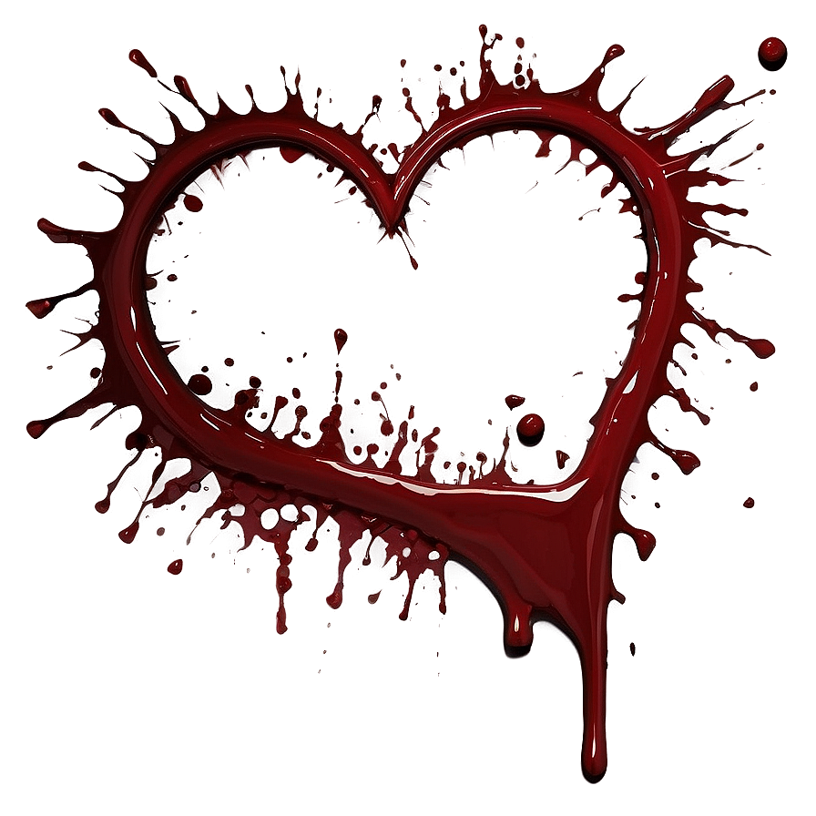 Download Heart's Offering: Blood Spatter Png 82 