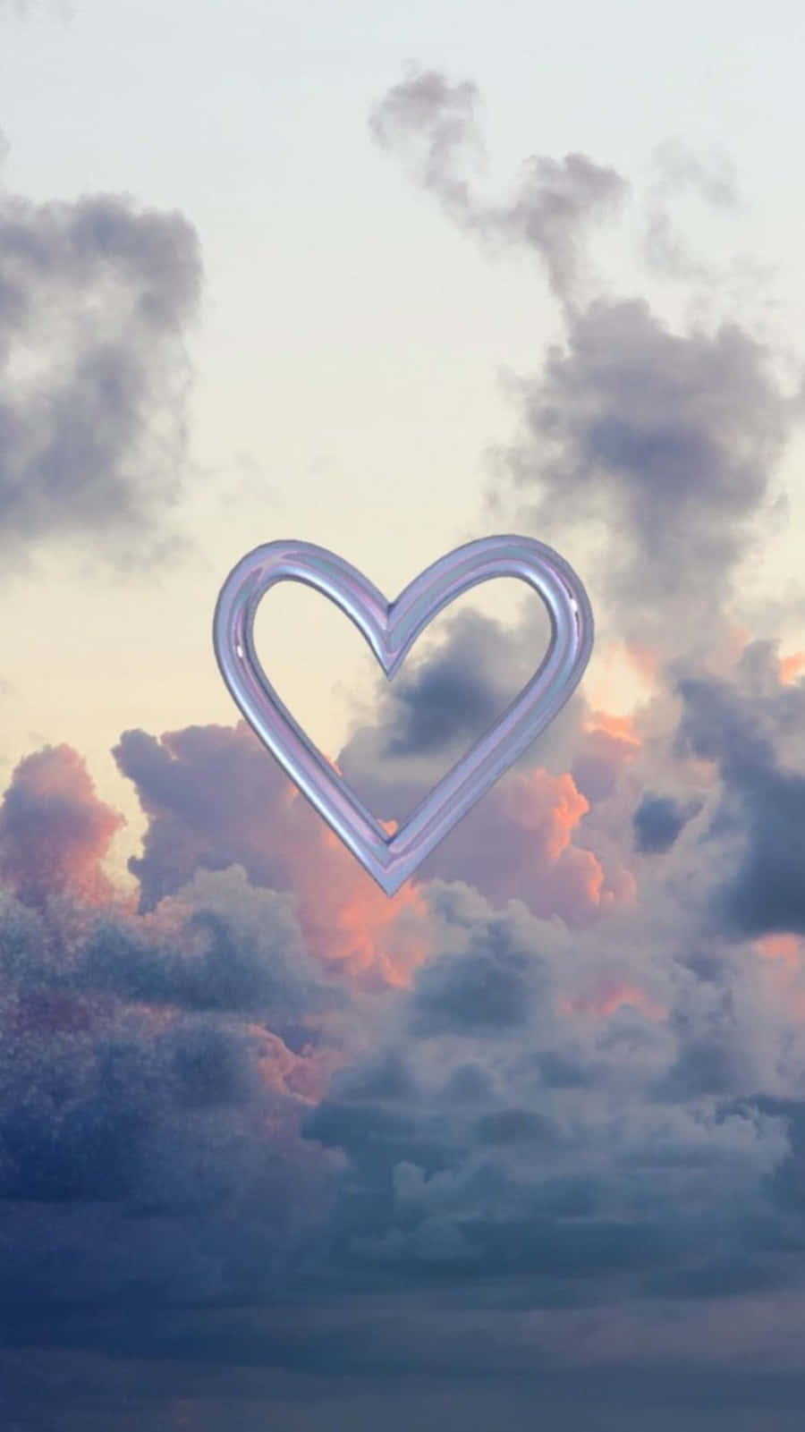 Love in the Air - A vibrant Heart Shape in Full Bloom Wallpaper