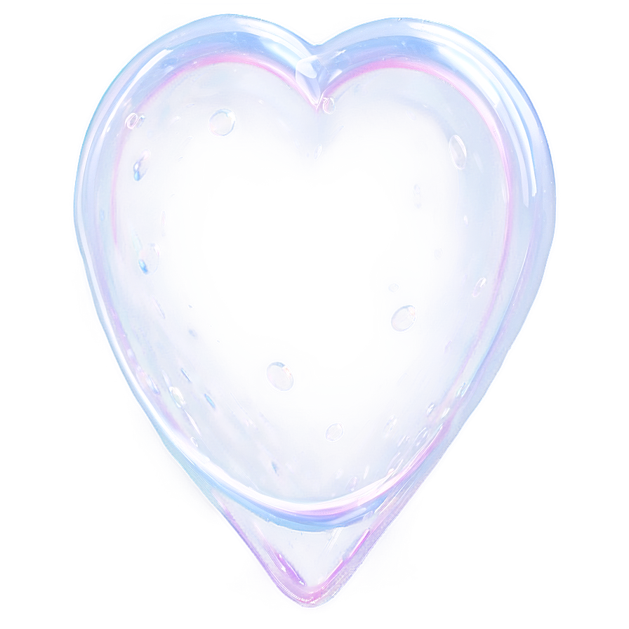 Heart Shaped Bubble Png B PNG