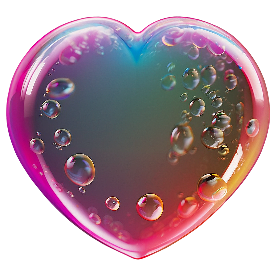 Heart Shaped Bubble Png Vyr PNG