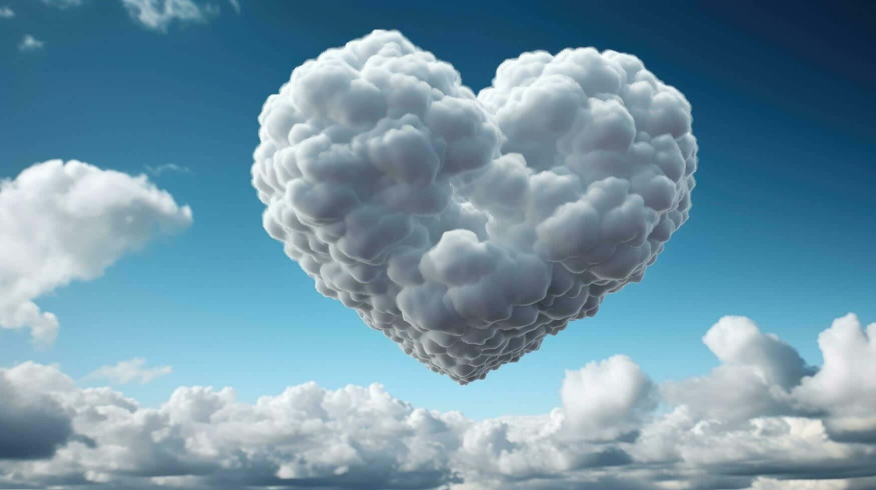 Heart Shaped Cloud Formation Wallpaper