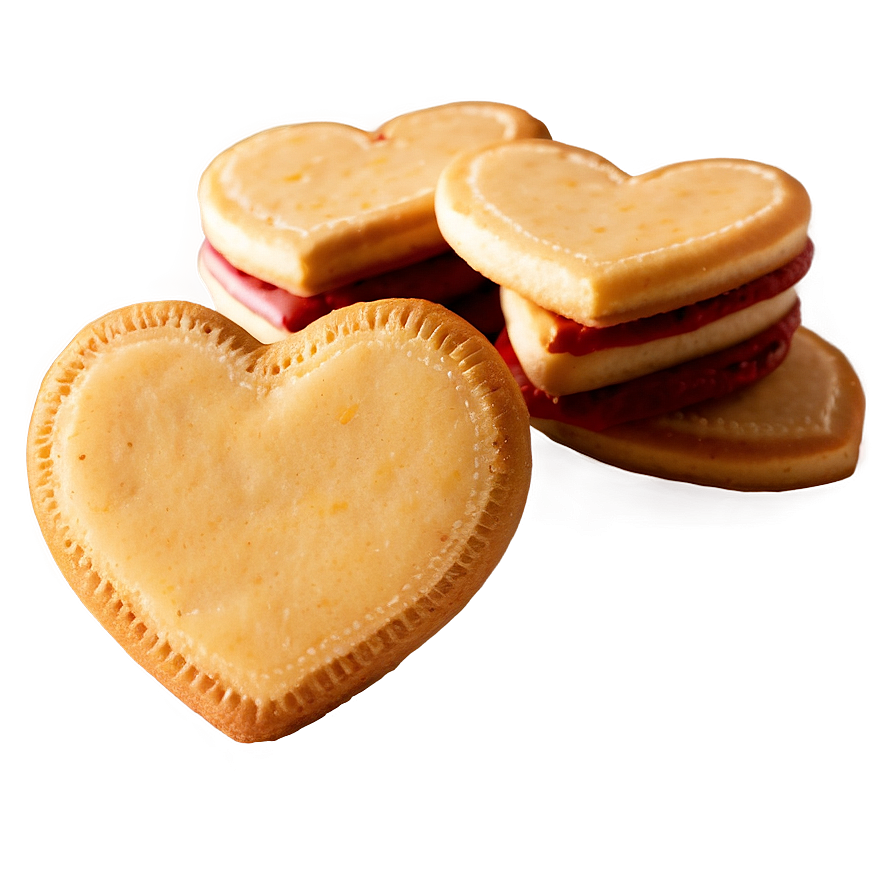 Heart Shaped Cookies Png B PNG