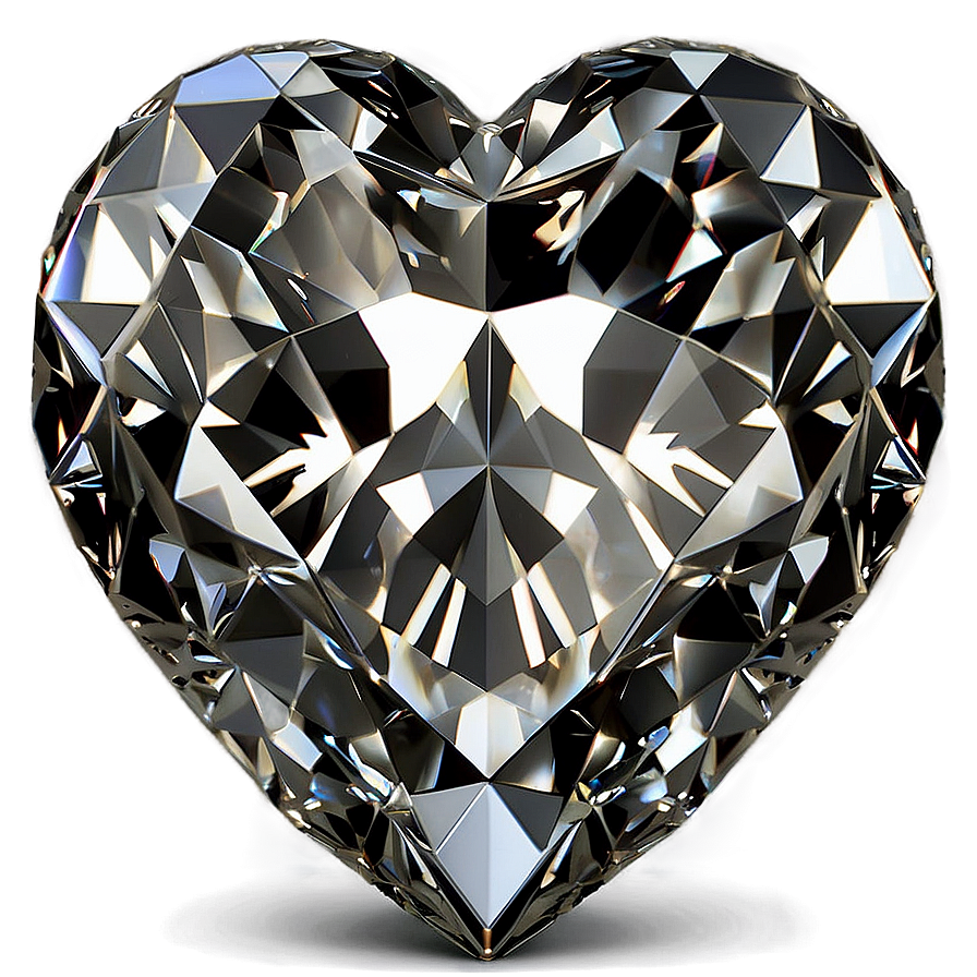Heart Shaped Diamond Png Thv PNG