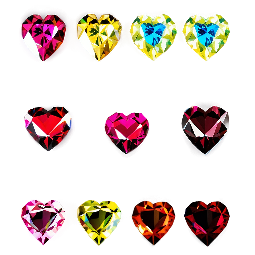 Download Heart Shaped Diamonds Png 05242024 