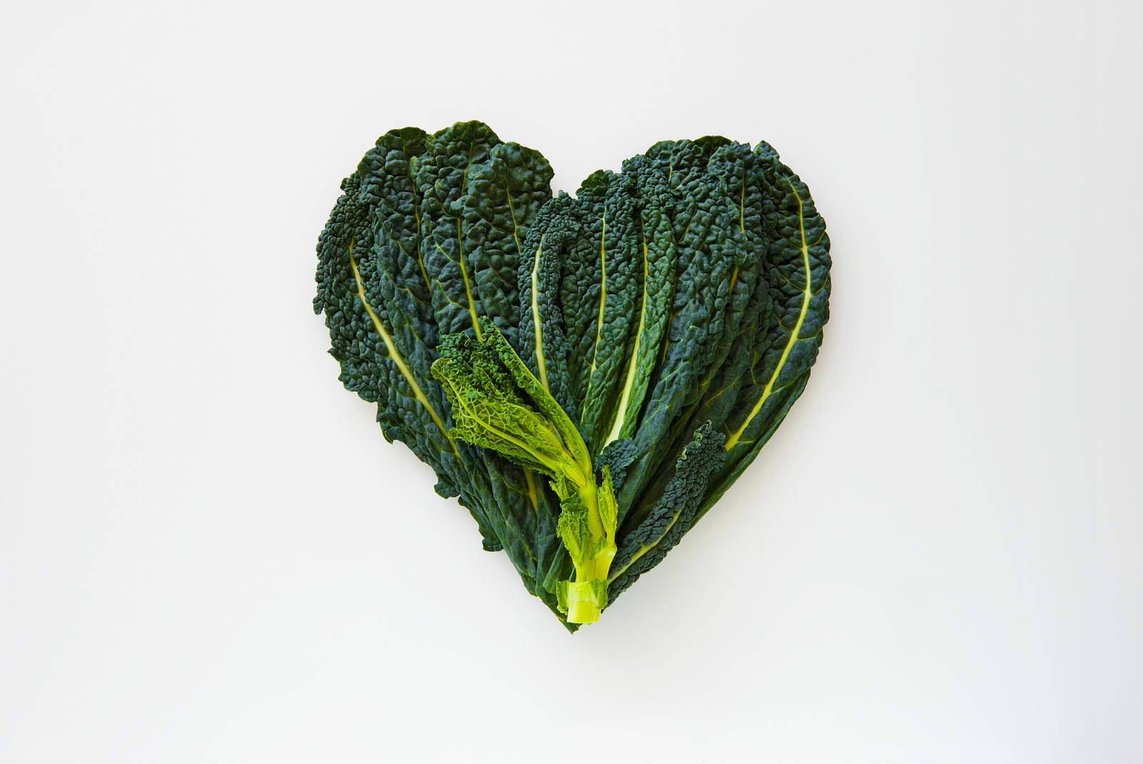 Heart-shaped Kale Leaf Wallpaper
