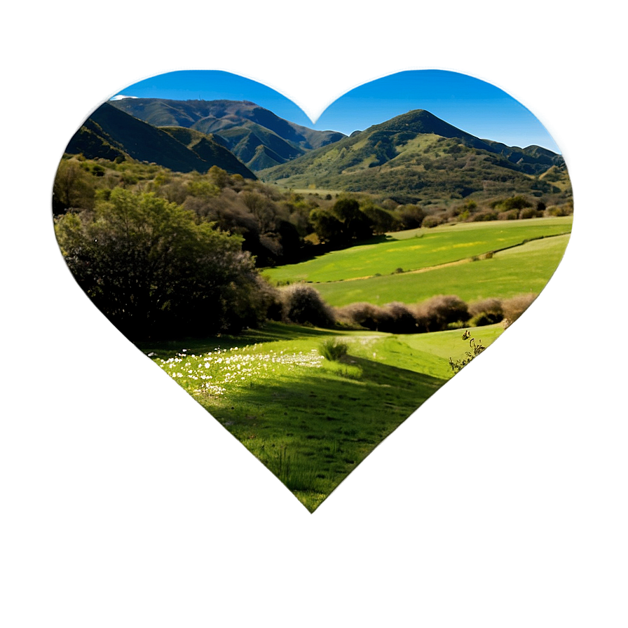 Heart Shaped Landscape Png Dbx PNG