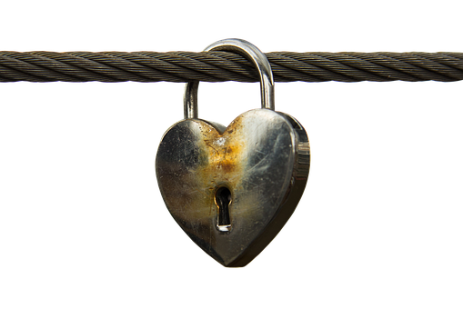Heart Shaped Lockon Wire PNG