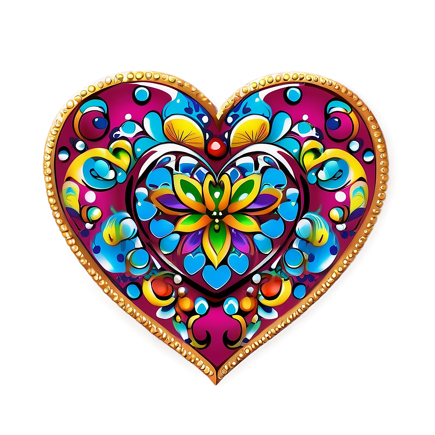 Download Heart Shaped Mandala Png 76 | Wallpapers.com