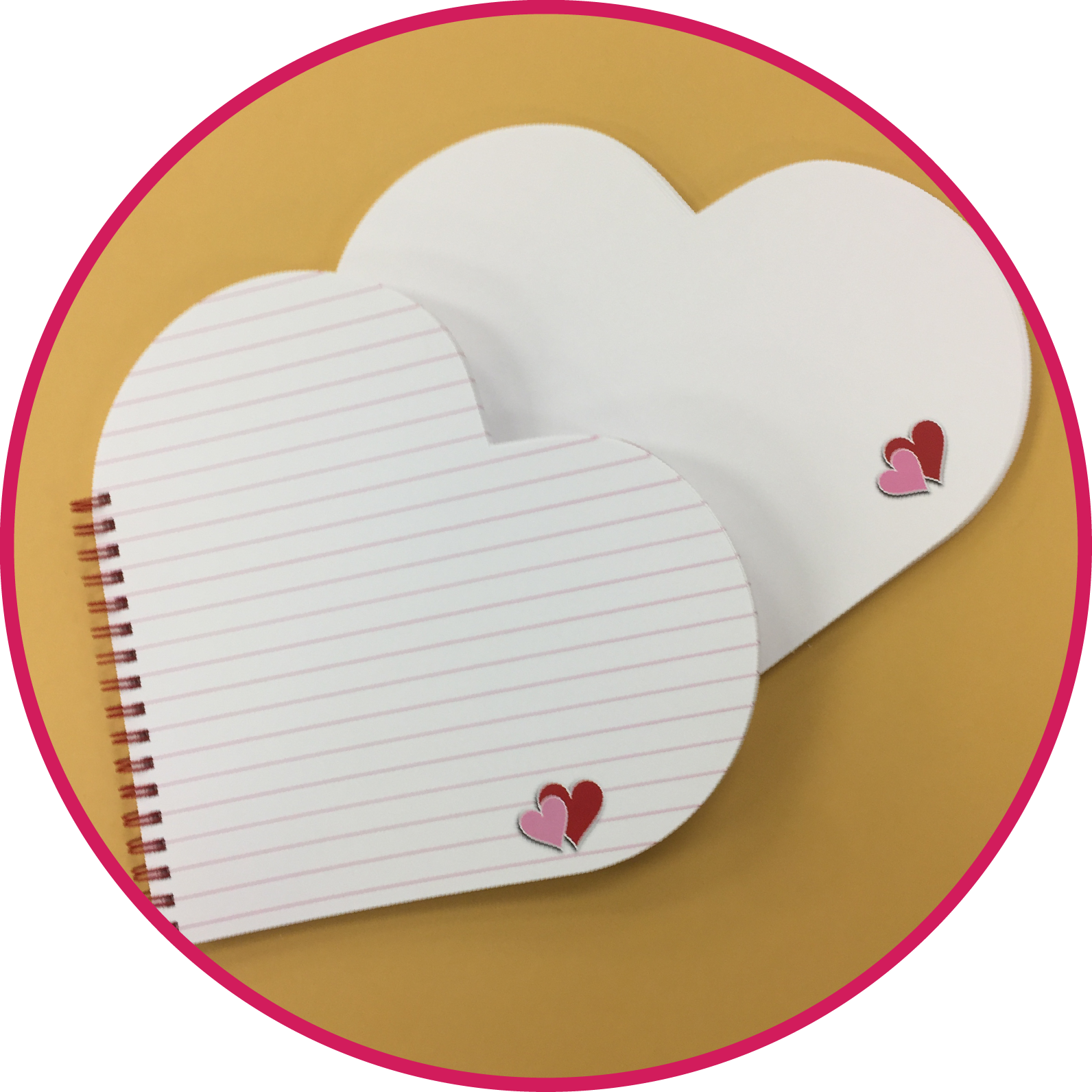 Heart Shaped Notebook Paper PNG